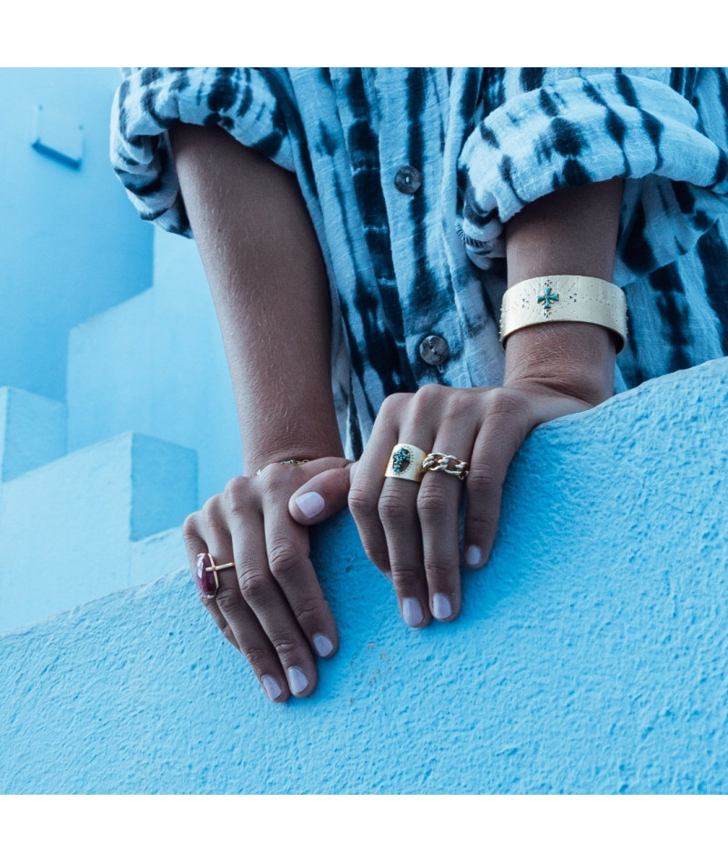 Bague corcovado corail