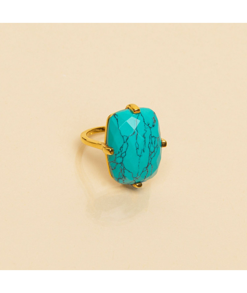Bague Rectangle Turquoise