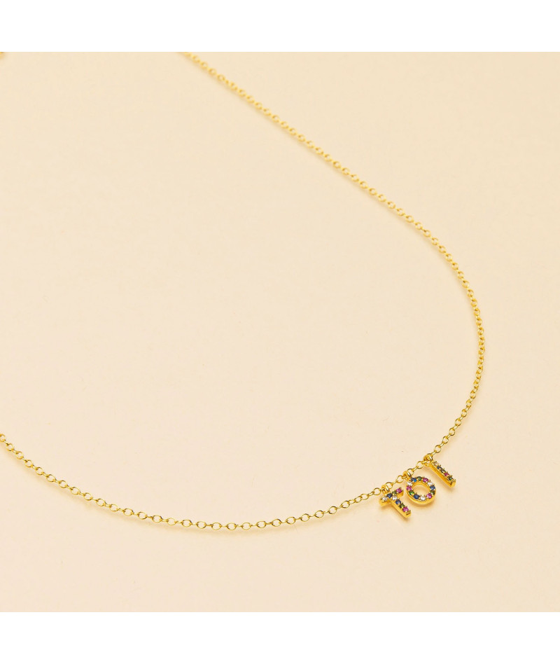 Collier toi zircons multi