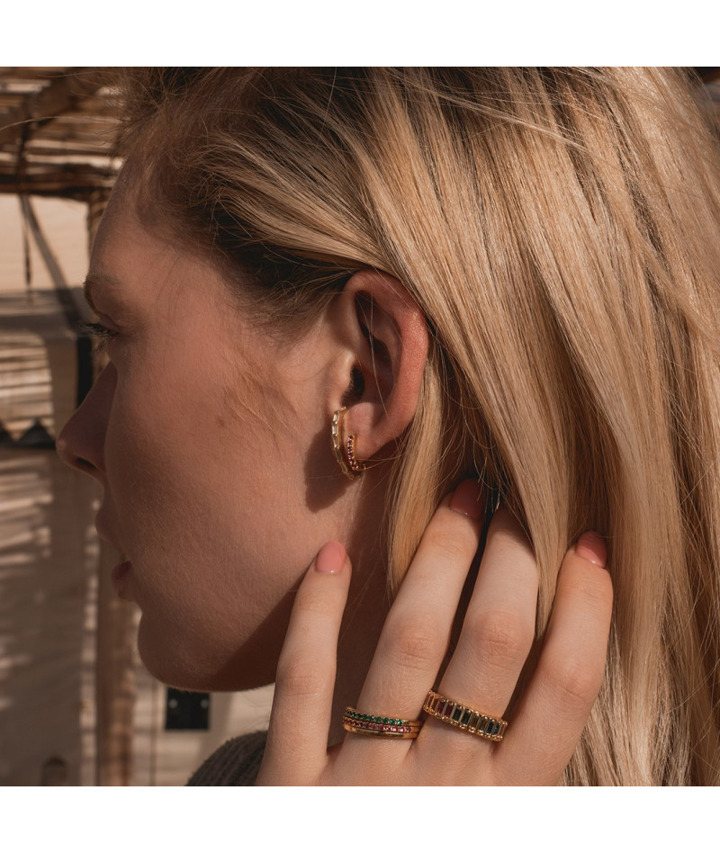 Bague Serpent Fuchsia