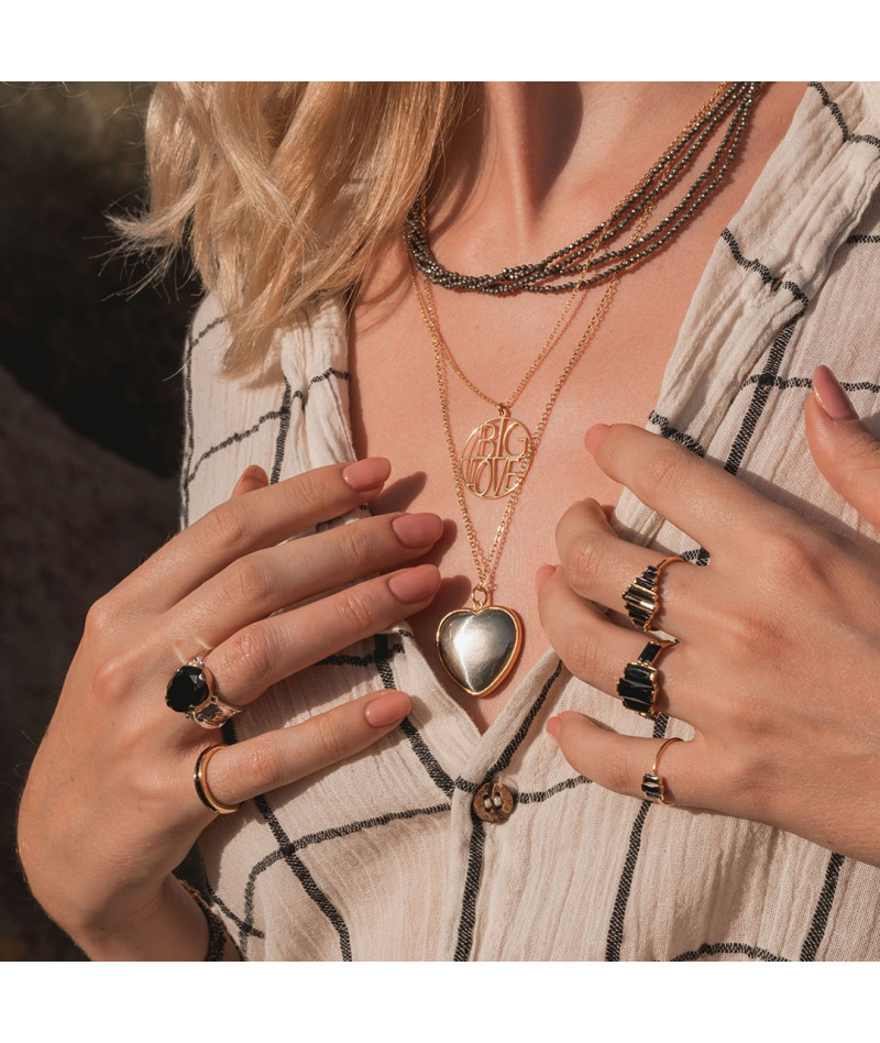 Collier Gaya Star Onyx Noir