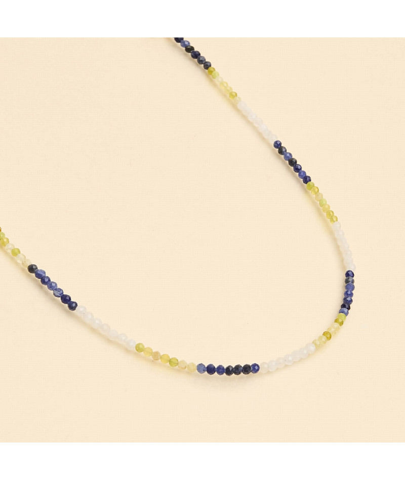 Collier Rainbow bleu