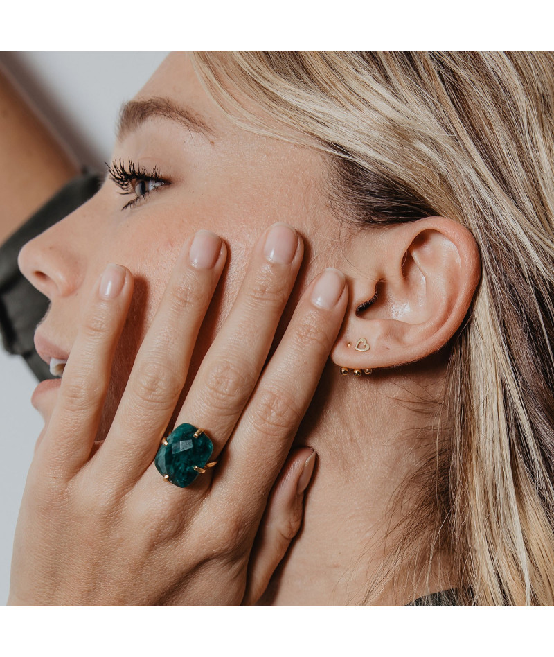 Bague Rectangle Émeraude