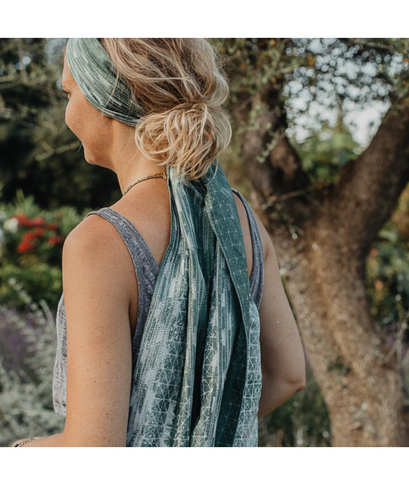 Foulard soie vert