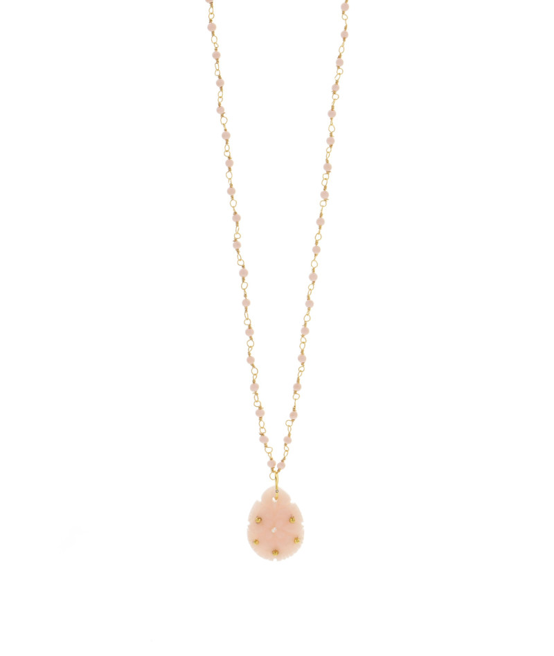 Sautoir Inde Pendentif Opale