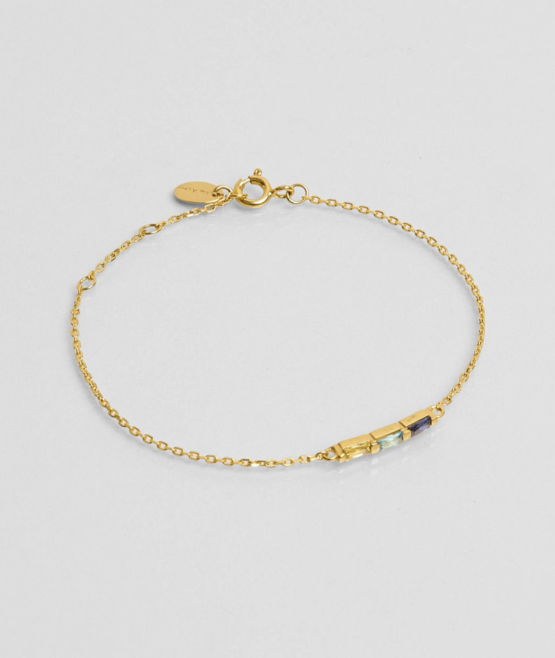 Bracelet 3 Crystal Bleu