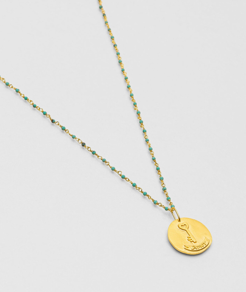 Collier inde cle lagon turquoise