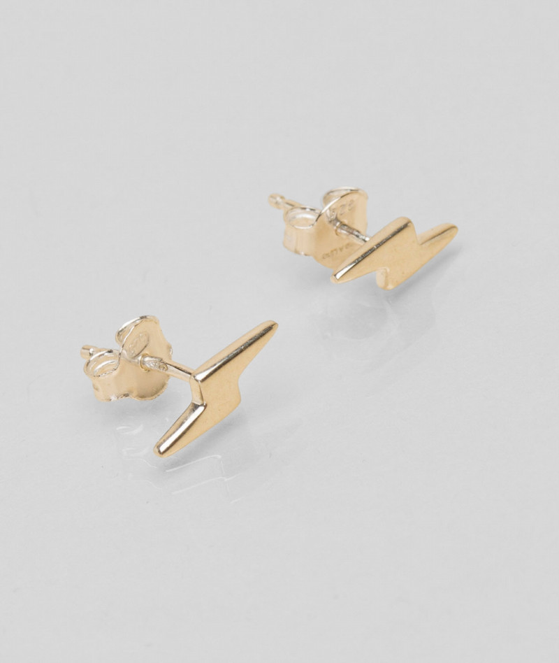 Puces d'oreilles argent eclair