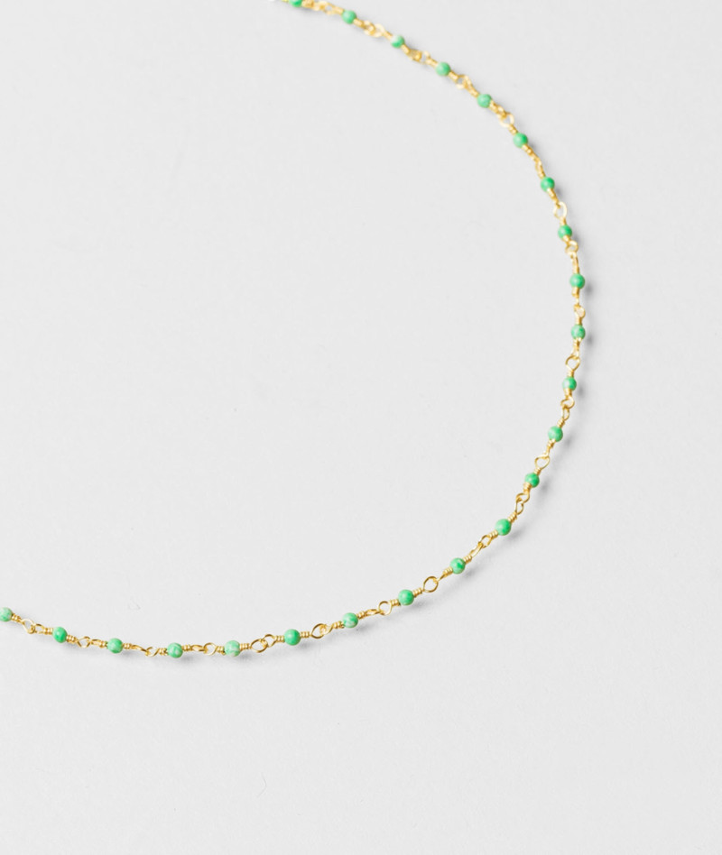 Collier inde chrysoprase