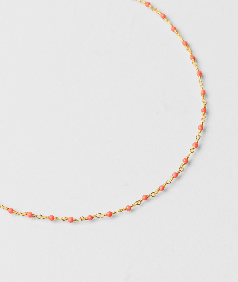 Collier inde corail