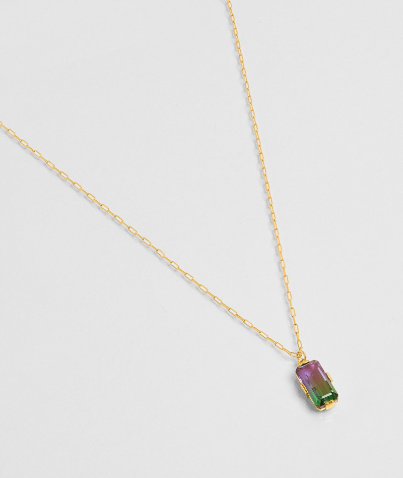 Collier Rain Violet Vert