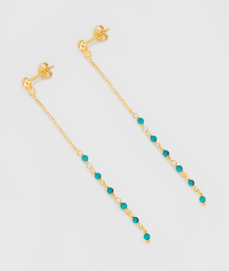 Boucles Inde Asha Lagon Turquoise