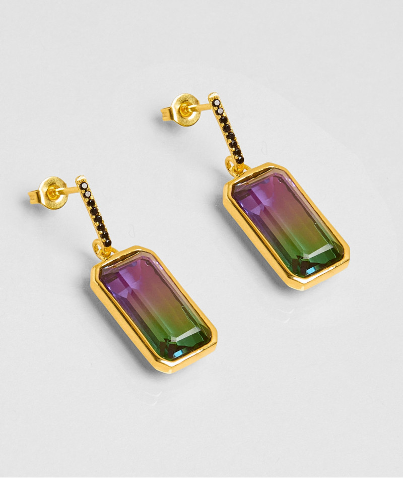 Boucles d'oreilles Rainbow Violet