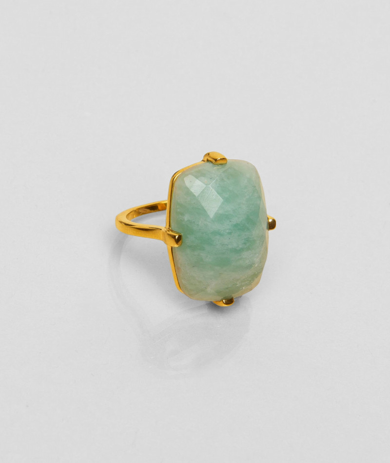 Bague Rectangle Amazonite