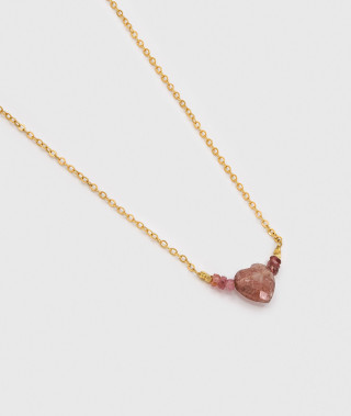 Collier Lia Tourmaline Rose