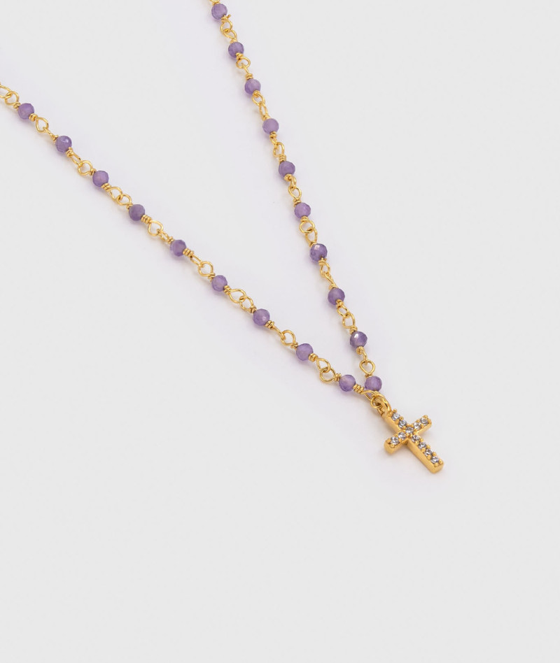 Collier Inde Croix Parme