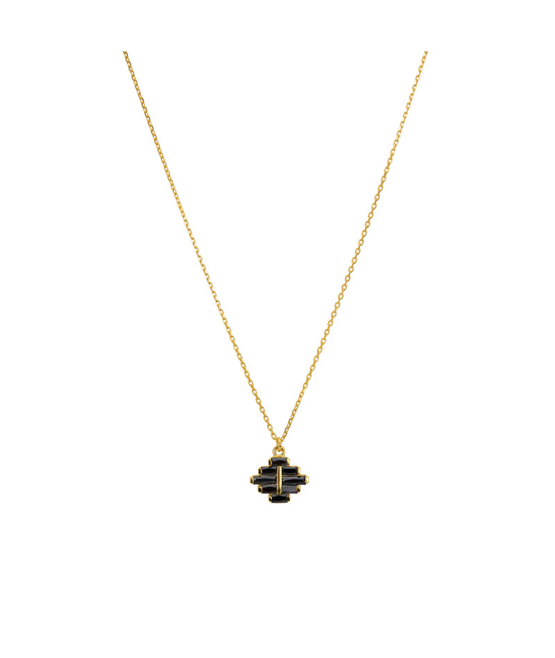 Collier Tampa Zircons Noirs