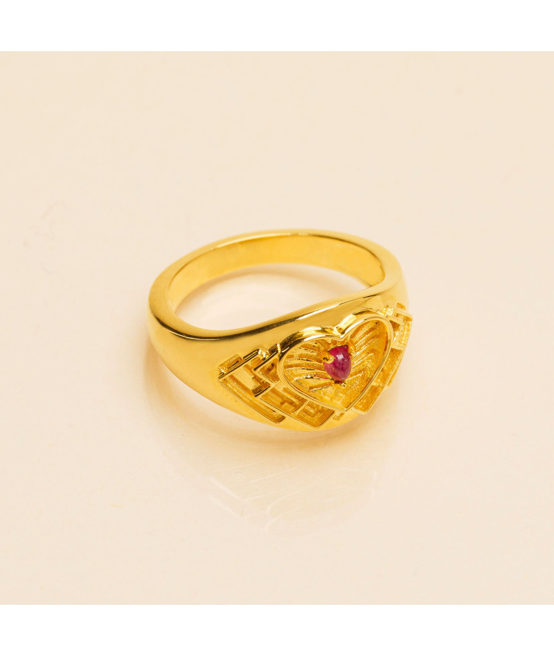 Bague Medaille Art Dec