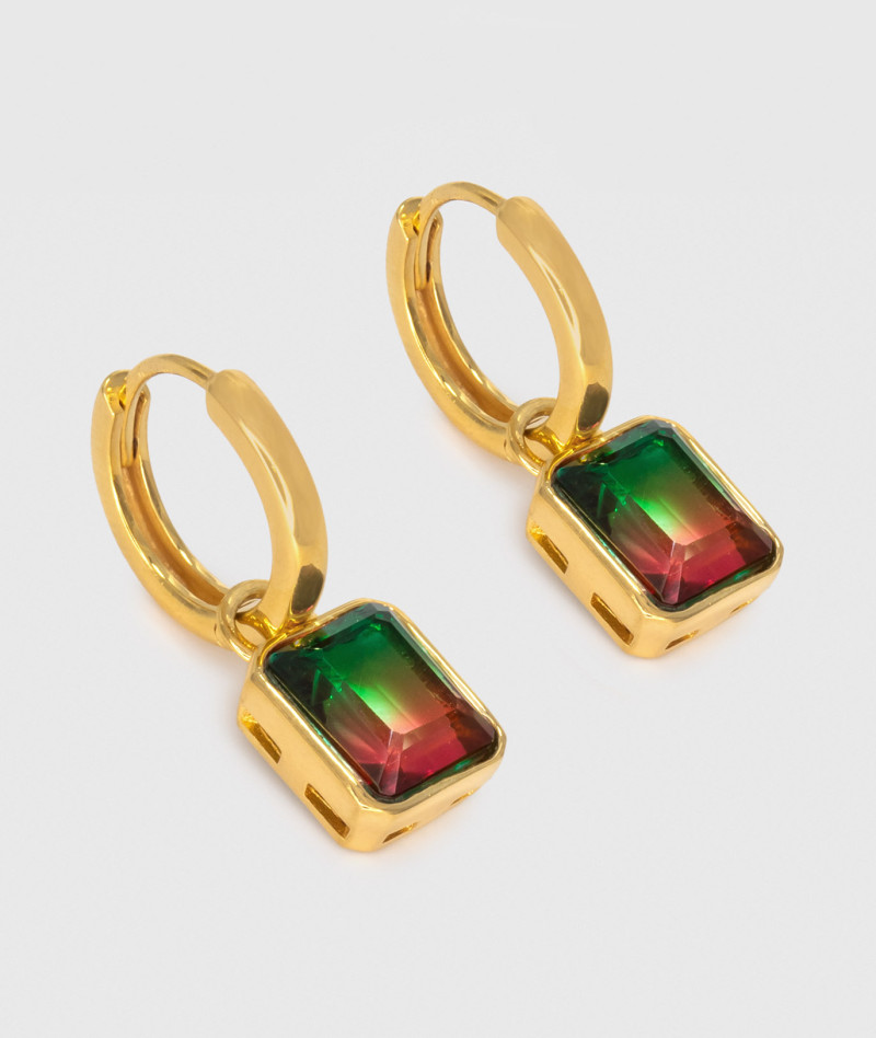 Boucles Wendy Fuchsia Vert