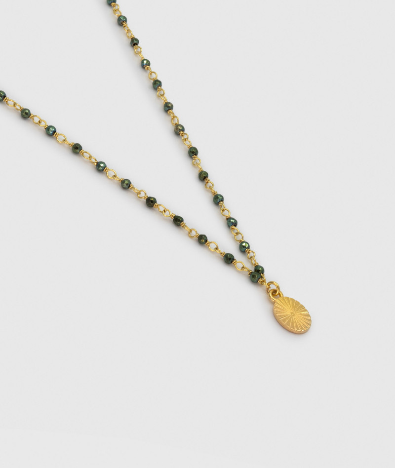 Collier Inde Metal Vert
