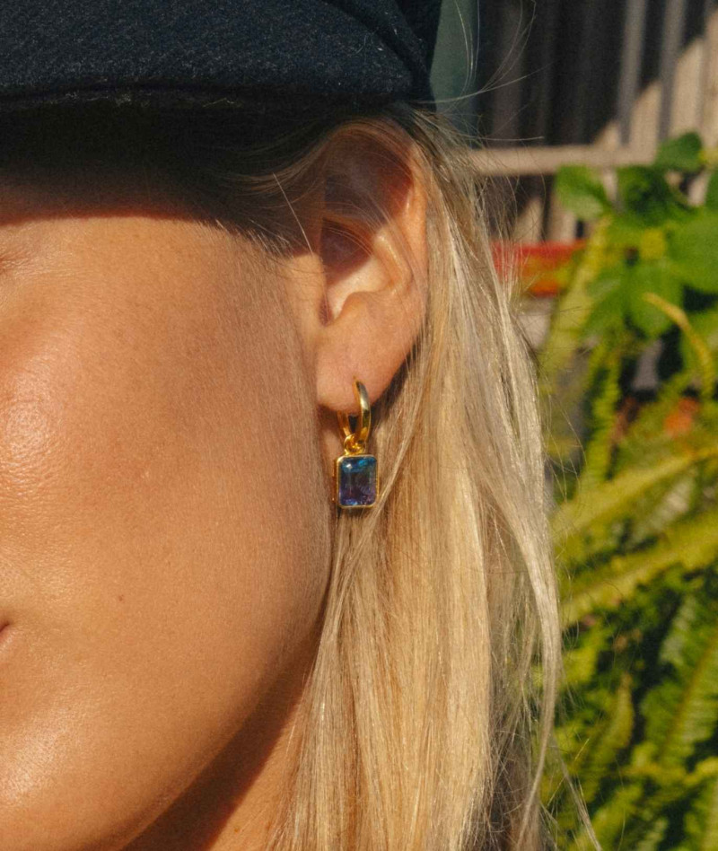 Boucles Wendy Fuchsia Vert