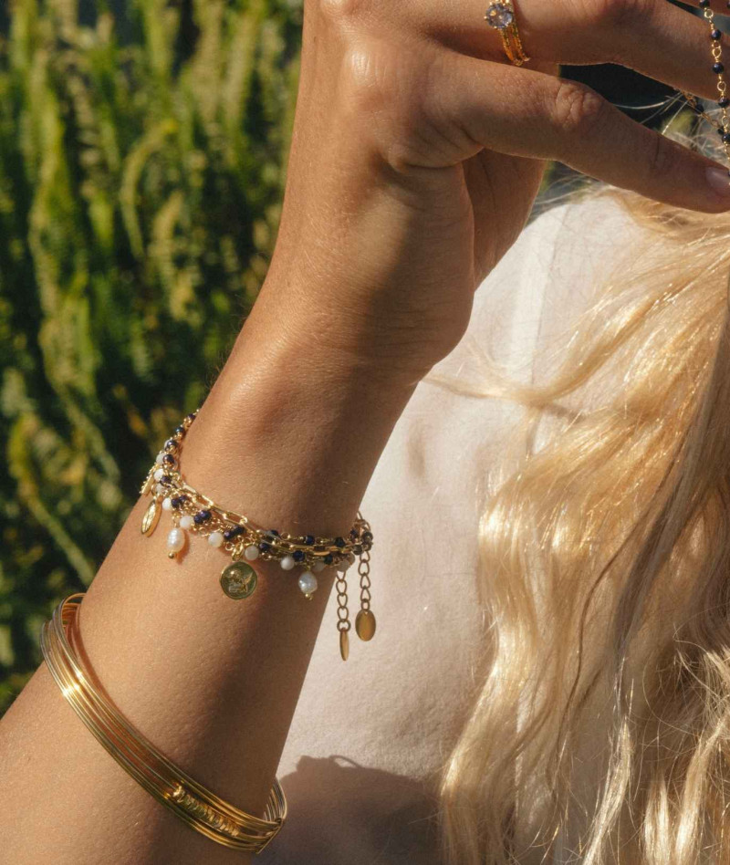 Bracelet Inde Triple Vert Hematite