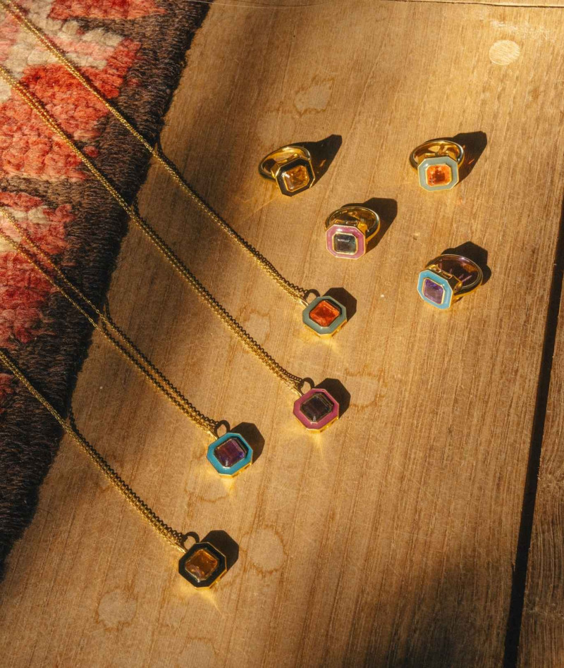 Collier Copa Quartz Papaye