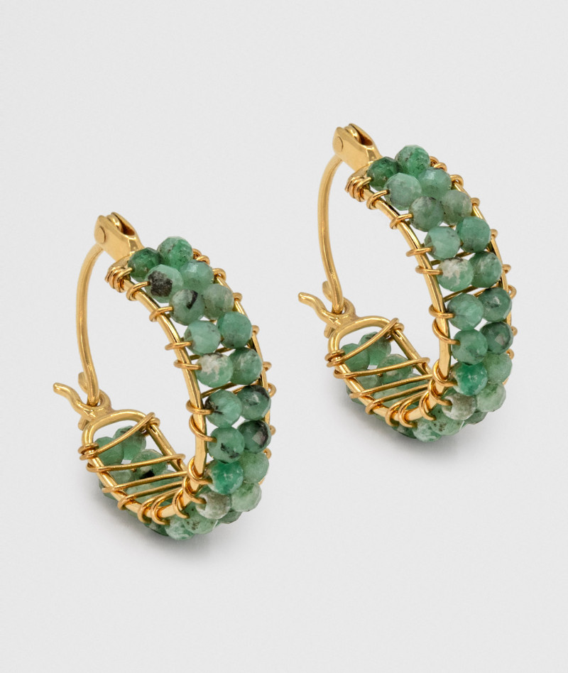 Boucles petites Noor Chrysoprase