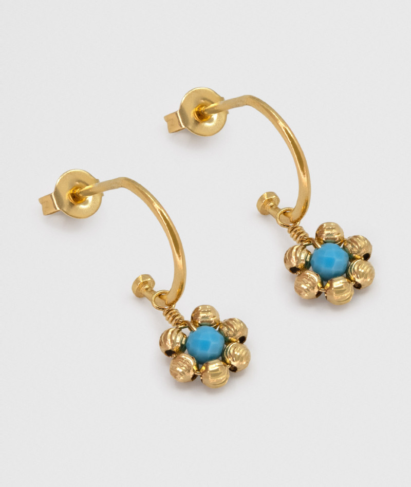 Boucles Bloom Turquoise