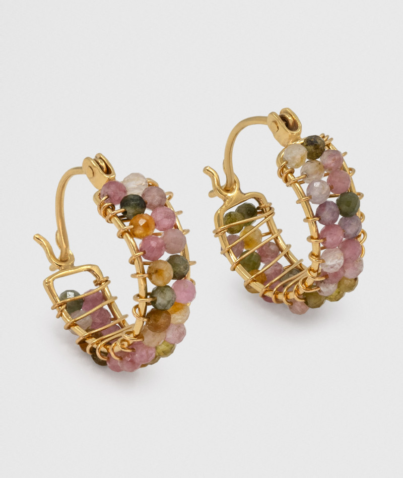 Boucles petites Noor Multi Tourmaline