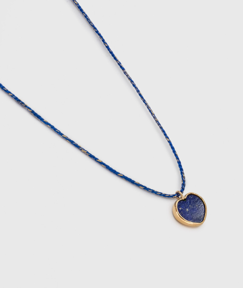 Collier Bloom Cœur Lapis