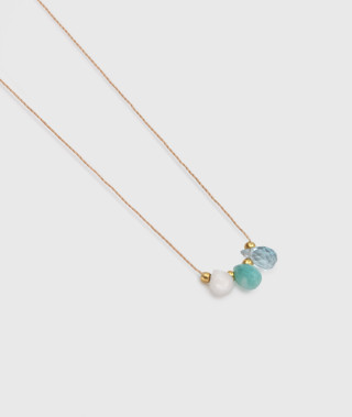 Colliers 3 Gouttes Aqua Calcedoine
