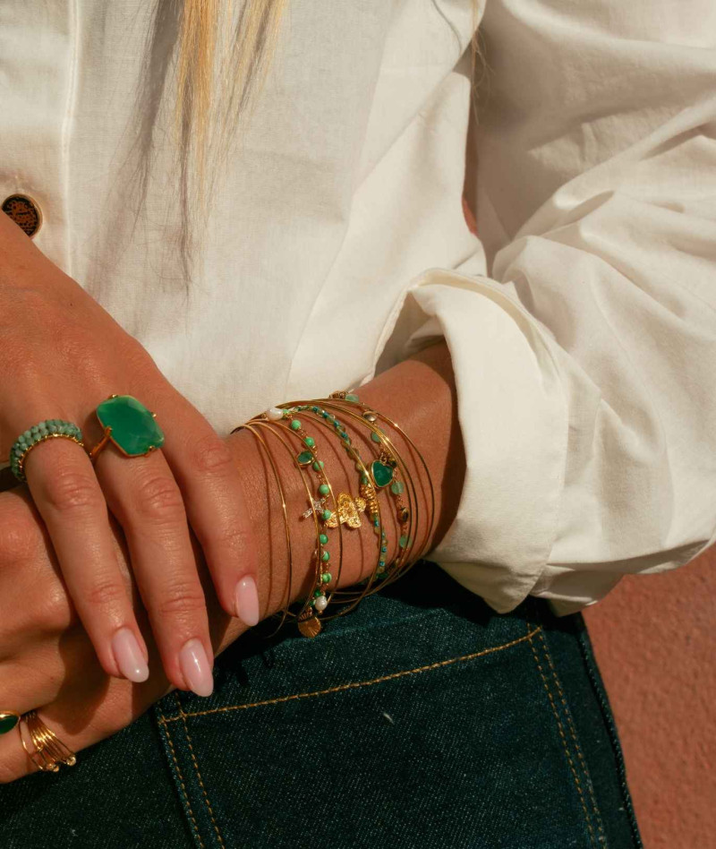 Bracelet Inde Multi Charm Chrysoprase